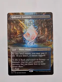 Hallowed Fountain - R0347 Reg (Borderless) Lorwyn Eclipsed - MTG - NM - Image 1