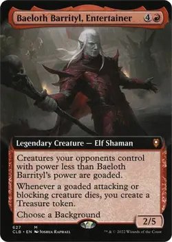 MTG - Baeloth Barrityl, Entertainer - EXTENDED ART - CLB #627 - Mythic - NM - Image 1