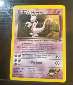 Pokemon TCG Rocket's Mewtwo 14/132 Gym Challenge Holo 2000 -MINT 🔥 - Image 1