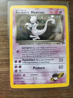 Rocket's Mewtwo 14/132 Gym Challenge Holo - Image 3