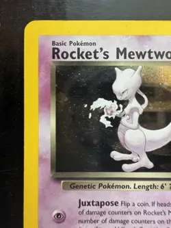 Pokemon Rocket’s Mewtwo 14/132 Gym Challenge Vintage Holo Card WOTC (MP) - Image 2
