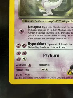 Pokemon Rocket’s Mewtwo 14/132 Gym Challenge Vintage Holo Card WOTC (MP) - Image 4