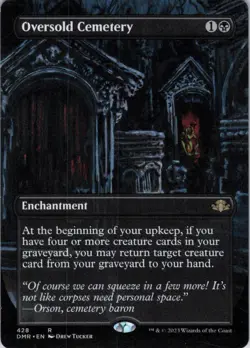 MTG Oversold Cemetery (Borderless) (428) | NM | Dominaria Remastered {DMR} - Image 1