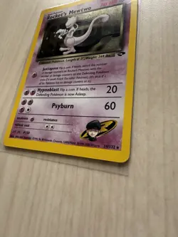 Rocket's Mewtwo 14/132 Gym Challenge Holo Pokemon TCG Vintage - MP Condition - Image 2