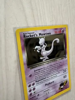 Rocket's Mewtwo 14/132 Gym Challenge Holo Pokemon TCG Vintage - MP Condition - Image 3
