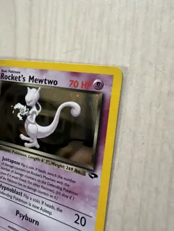 Rocket's Mewtwo 14/132 Gym Challenge Holo Pokemon TCG Vintage - MP Condition - Image 4