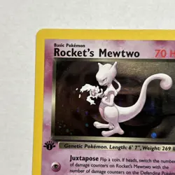 Rocket's Mewtwo 14/132 Gym Challenge Holo LP - Image 2