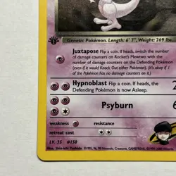 Rocket's Mewtwo 14/132 Gym Challenge Holo LP - Image 5