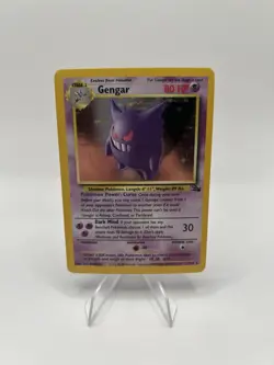 Pokemon TCG Gengar 5/62 Fossil Holo Rare Unlimited English 1999 - LP - Image 1