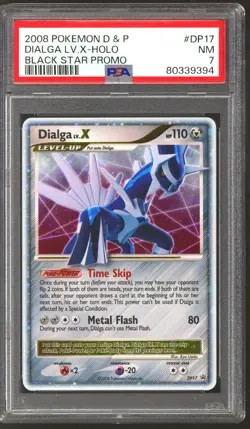 Pokemon Black Star Promo Dialga LV.X DP17 PSA 7 - Image 1