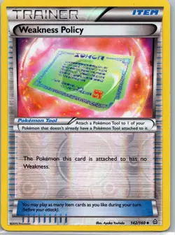Pokemon TCG Burning Shadows 126/147 Weakness Policy Reverse Holo Trainer (1) - Image 1