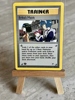 Pokemon TCG Erika's Maids 109/132 1st Edition Gym Heroes (English) - NM - Image 1