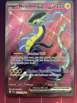 Pokemon: Miraidon ex Full Art 227/198 (Near Mint) Ships Fast and Safe! - Image 1