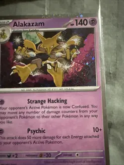 Alakazam Pokemon TCG Promo SEALED 2x SWIRLS Twilight Masquerade - Image 2