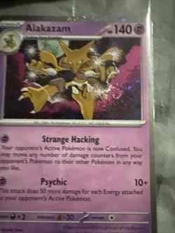 Alakazam Pokemon TCG Promo SEALED 2x SWIRLS Twilight Masquerade - Image 3
