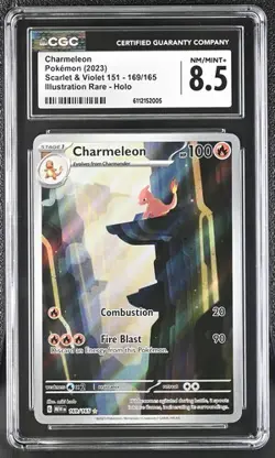 Charmeleon *CGC 8.5* Illustration Rare *Scarlet & Violet 151* #169 *2023*Pokemon - Image 1