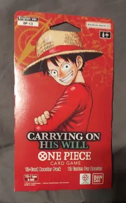 One Piece TCG Lot of (6) OP-13 Carrying On His Will, Sleeved Booster Pack - Image 3