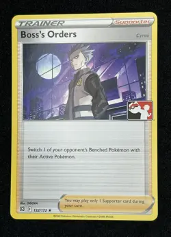 Boss's Orders Cyrus Play! Pokemon Prize Pack Series 3 Non-Holo Stamped Promo - Image 1
