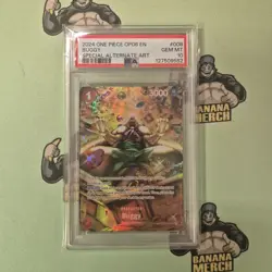 One Piece TCG Buggy SP Alt Art OP03-008 Wings of Captain OP06 PSA 10 Gem Mint - Image 1
