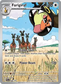 Farigiraf 228/193 Scarlet & Violet - Paldea Evolved - Pokemon TCG Card - NM - Image 1