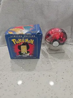 23K Gold Plated CHARIZARD Trading Card 1999 Burger King Pokemon Ball Limited Ed. - Image 1