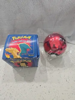 23K Gold Plated CHARIZARD Trading Card 1999 Burger King Pokemon Ball Limited Ed. - Image 2