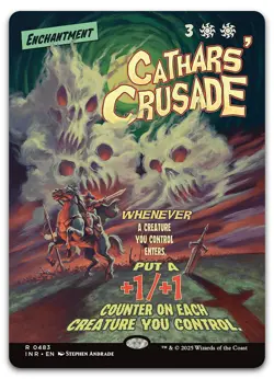 Cathars' Crusade (Showcase) #483 (NM) Innistrad Remastered INR Magic MTG - Image 1