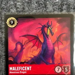Disney Lorcana The First Chapter Maleficent Monstrous Dragon 113/204 Legendary - Image 3