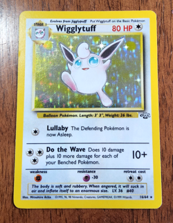 Pokemon TCG Wigglytuff Jungle 16/64 holo rare 1999 WOTC LP - Image 1