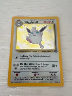 Wigglytuff - 16/64 - Holo Rare - Unlimited Edition HP, English Pokemon Jungle - Image 1