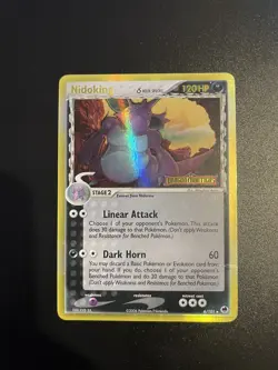 Pokemon Card Nidoking 6/101 Reverse Holo stamped Rare EX Dragon Frontiers MP - Image 1