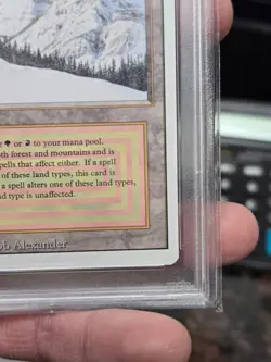 Taiga - Dual Land - Revised - 1994 Magic the Gathering Trading Card MTG PSA 9 - Image 3