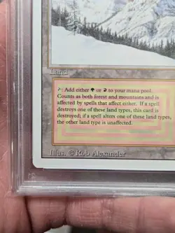 Taiga - Dual Land - Revised - 1994 Magic the Gathering Trading Card MTG PSA 9 - Image 4