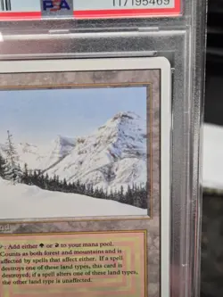 Taiga - Dual Land - Revised - 1994 Magic the Gathering Trading Card MTG PSA 9 - Image 5