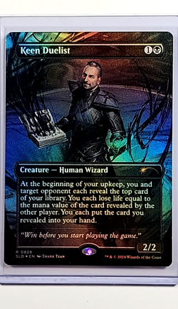 2024 MTG Magic the Gathering SLD Secret Lair Drop Foil #828 Keen Duelist Rare - Image 1