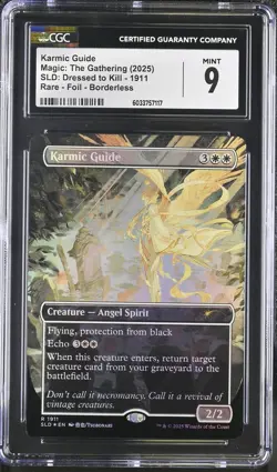 KARMIC GUIDE Secret Lair Foil Rare CGC 9 MTG [Nostalgium] - Image 1