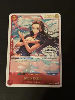 NICO ROBIN - One Piece OP01-017 - PROMO - Store Championship Participation Pack - Image 1