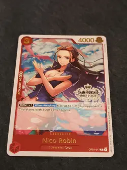 Nico Robin (Store Championship Participation Pack) OP01-017 One Piece Promotion - Image 1