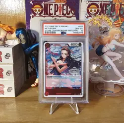 PSA 10 GEM MT Nico Robin Store Championship Promo One Piece OP01-017 - Image 1