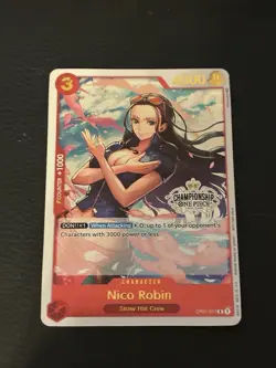 NICO ROBIN - One Piece OP01-017 - PROMO - Store Championship Participation Pack - Image 1