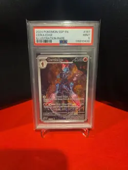 2024 POKEMON SSP EN-SURGING SPARKS ILLUSTRATION RARE #197 CERULEDGE PSA 9 - Image 1