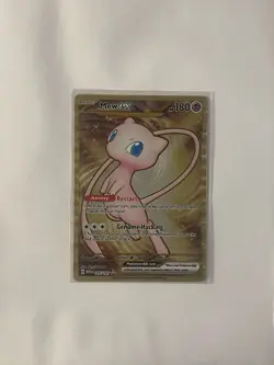 Pokemon Mew EX TCG 205/165 Metal Gold Scarlet & Violet 151 UPC Promo Card - Image 1