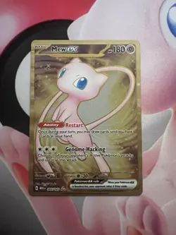 Pokemon TCG Scarlet & Violet 151 Gold Mew Ex UPC Promo Metal Card 205/165 - Image 1