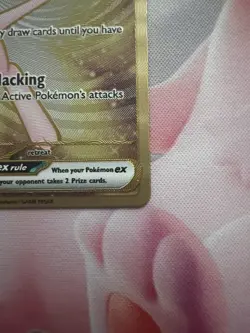 Pokemon TCG Scarlet & Violet 151 Gold Mew Ex UPC Promo Metal Card 205/165 - Image 2