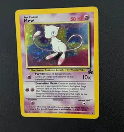 Mew 9 WOTC Black Star Promo Holo Rare Vintage Pokemon Card - Image 1