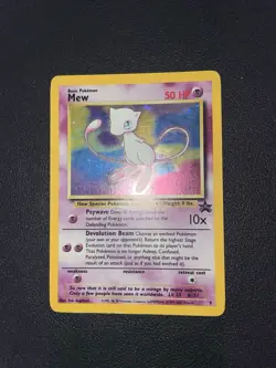 Mew 9 WOTC Black Star Promo Holo Rare Vintage Pokemon Card - Image 3