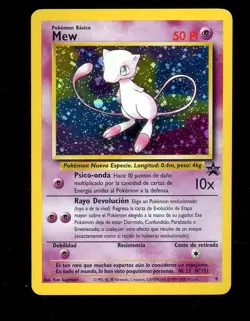 Pokemon TCG Mew 2000 WOTC Black Star Promo 9 Holo League Pokemon Card - Image 1