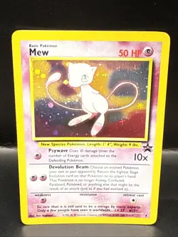 Pokemon TCG Mew 2000 WOTC Black Star Promo 9 Holo League Pokemon Card A - Image 2