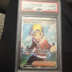 2025 POKEMON DRI EN-DESTINED RIVALS ULTRA RARE #221 ETHAN'S ADVENTURE PSA 10 - Image 1