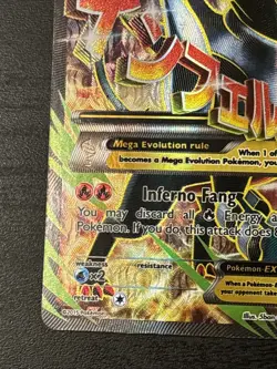 M Houndoom EX (Full Art) 154/162 Breakthrough Holo Full Art Pokemon TCG Nm(-) - Image 5